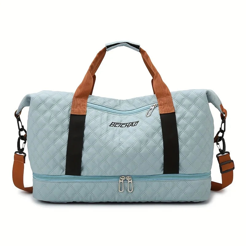 Large Athletic Gym Bag with Sneaker Compartment - Luxicro