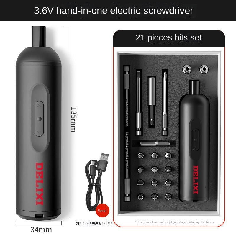 High Speed Rechargeable Drill Driver Set - Luxicro