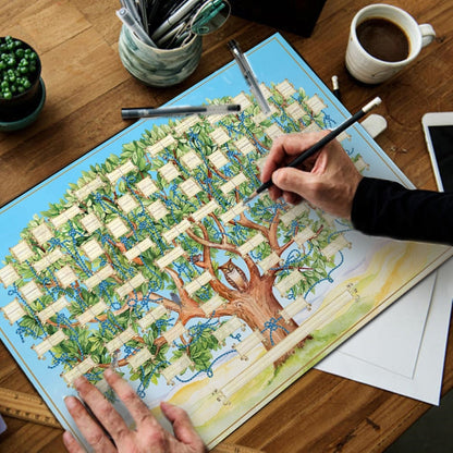 Customizable Blank Family Tree Poster