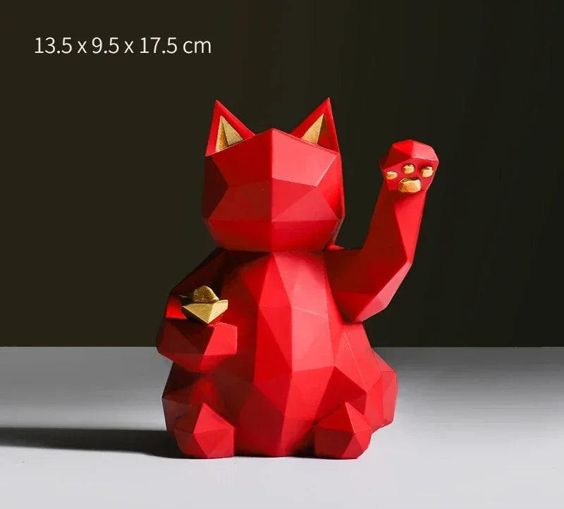 Cute Lucky Cat Home Decor Figurines