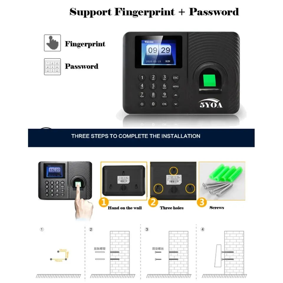 Accurate Fingerprint Attendance Recorder
