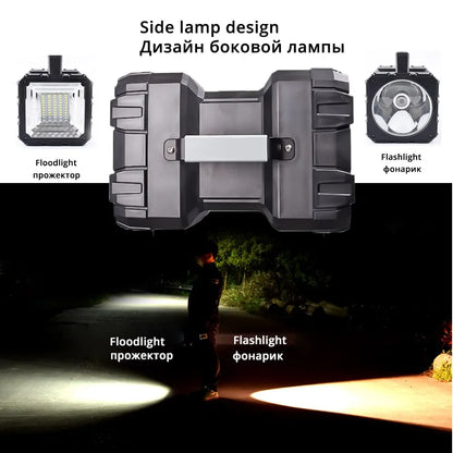 Compact Outdoor LED Floodlight 40W Waterproof Rechargeable