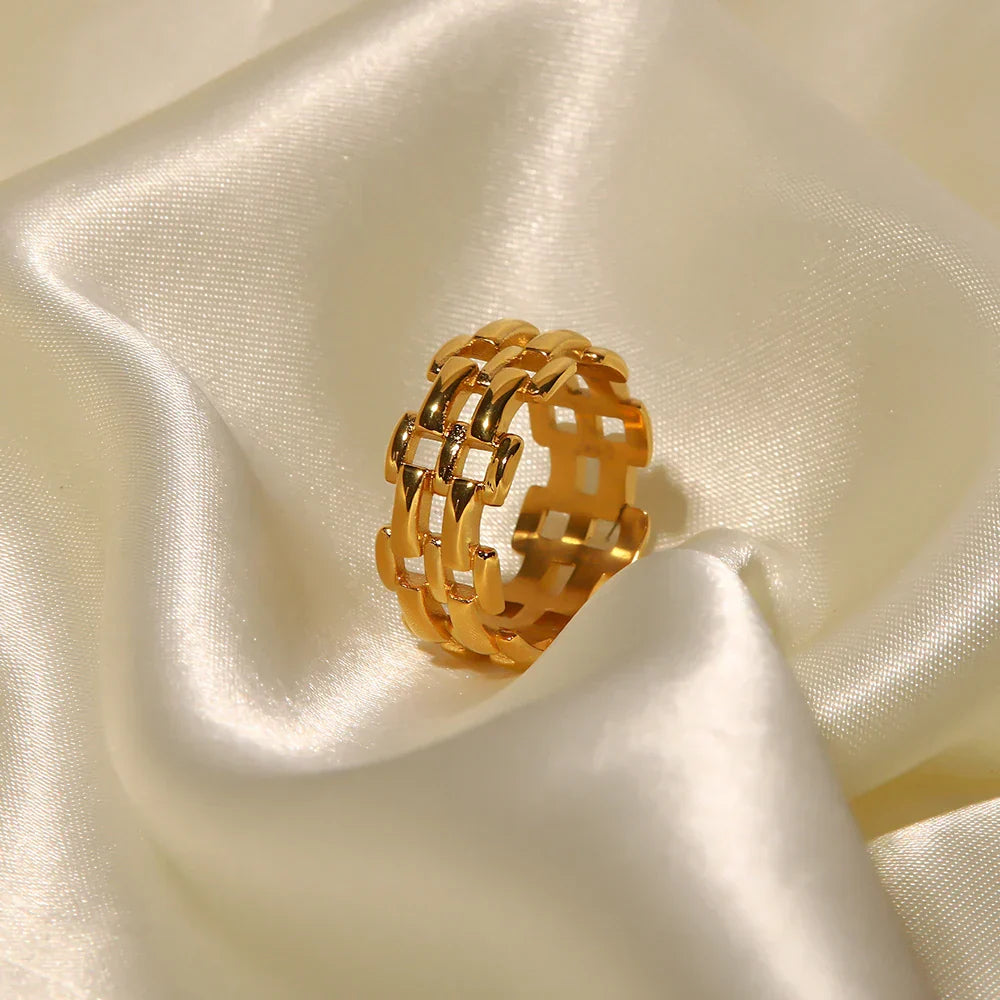 Luxury Seed Bead Cocktail Ring