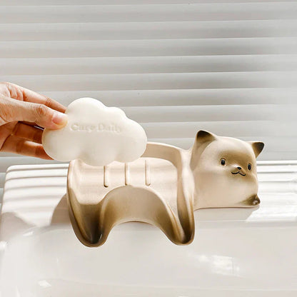 Cute Kitty Bathroom Soap Dish