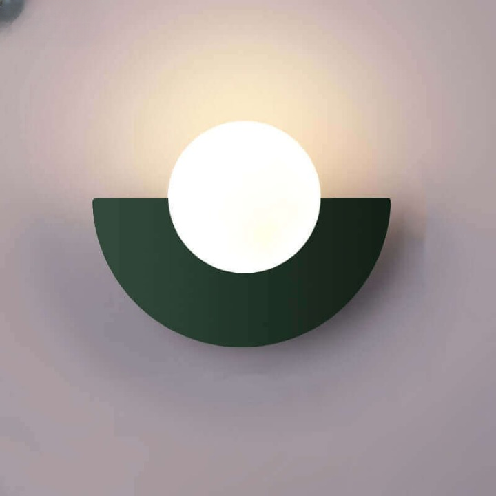 Contemporary Half Moon Steel Wall Lamp