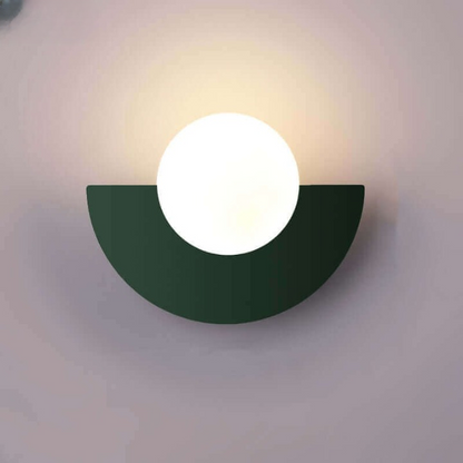 Contemporary Half Moon Steel Wall Lamp