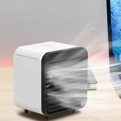 Compact USB Mini Fan with Cooling & Humidify Function