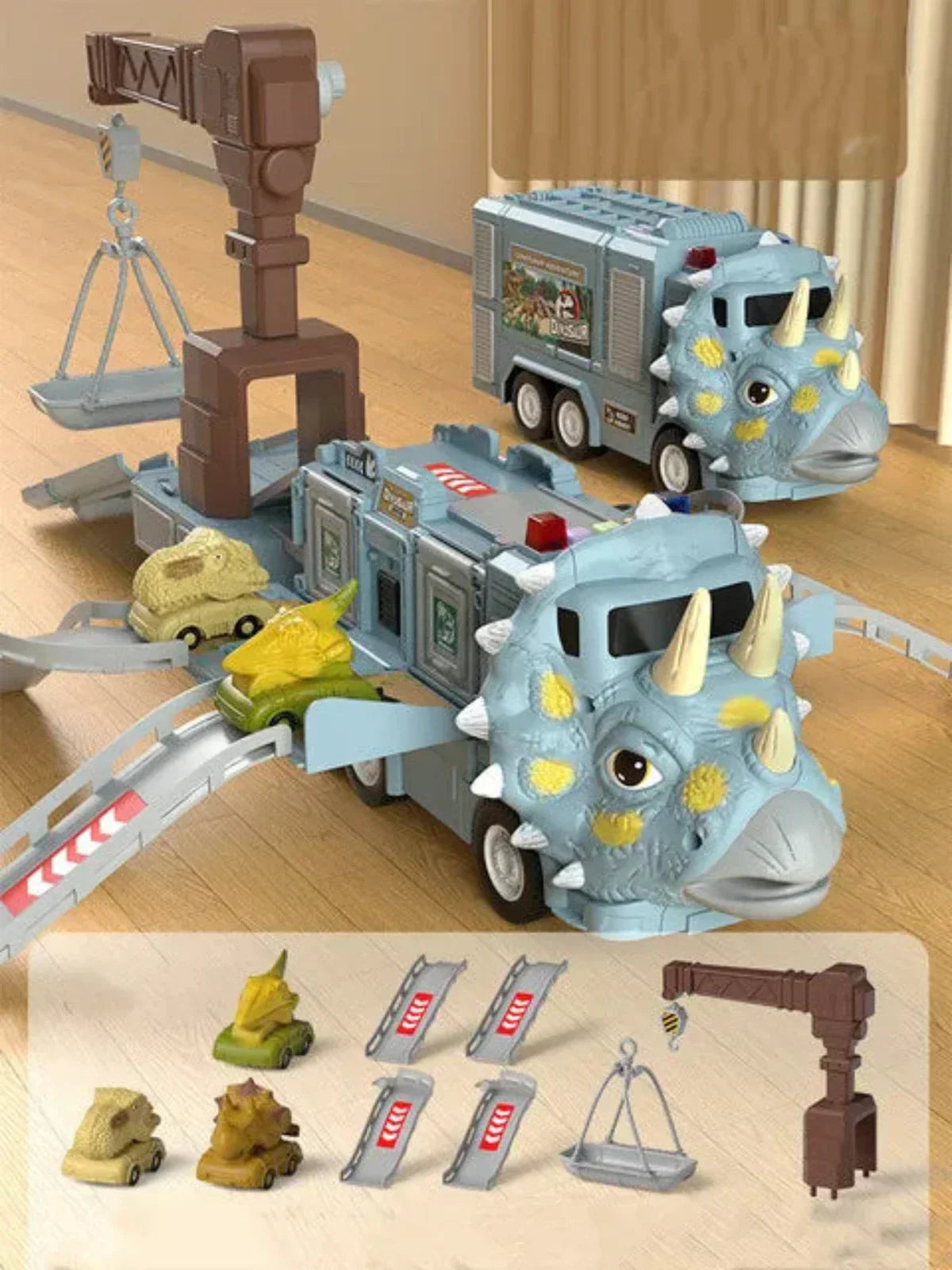 Fun Dinosaur Model Vehicle Set