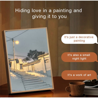 Colorful Modern 2D Art LED Table Lamp
