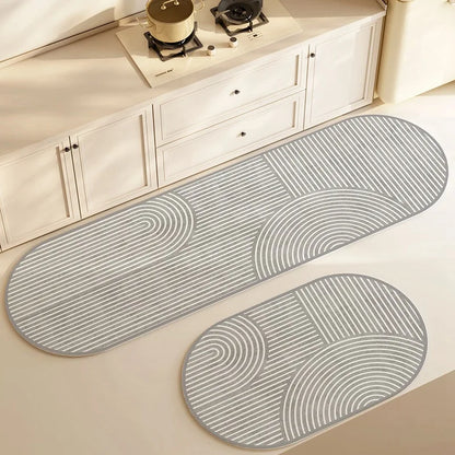 Soft Aqua Bathroom Mat | Absorbent Non Slip Floor Mat