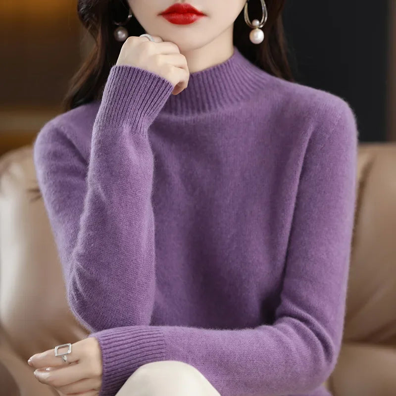 Cozy Fall Women's Cable Knit Sweater - Luxicro
