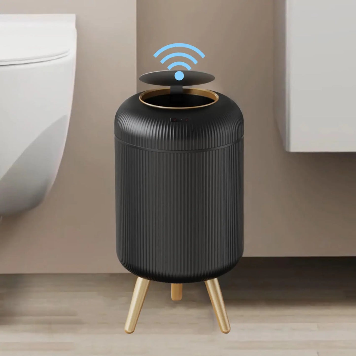 Compact Touchless Sensor Trash Can, Smart Home Bin