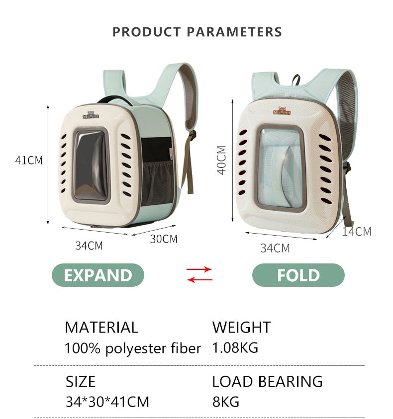 Ventilated Pet Backpack Carrier