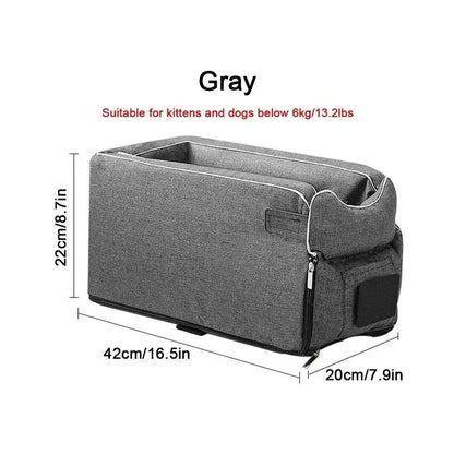 Comfy Pet Car Booster Seat Portable Travel Bed