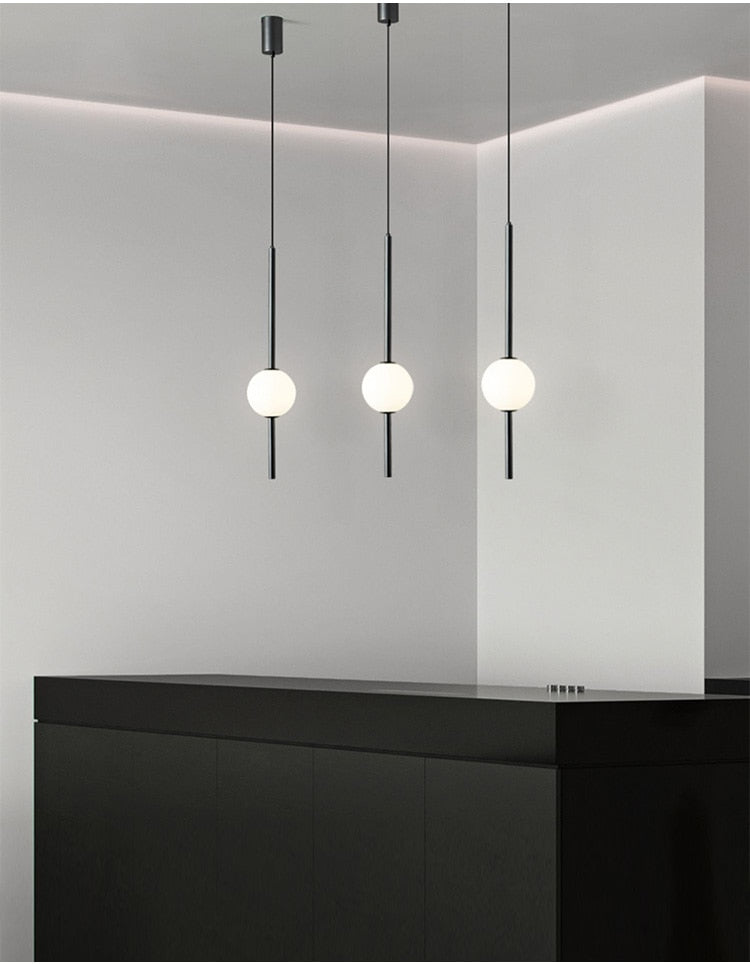 Minimalist Clear Globe Hanging Light