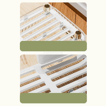 Compact Folding Dish Rack Veggie Holder
