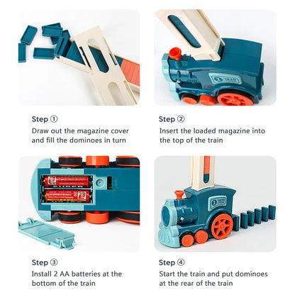 Fun Interactive Automatic Domino Train Set