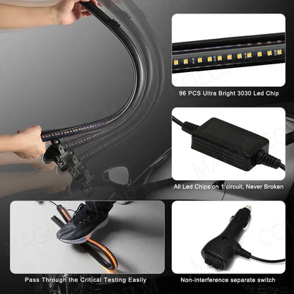 Bright 96 LED Emergency Warning Light Bar