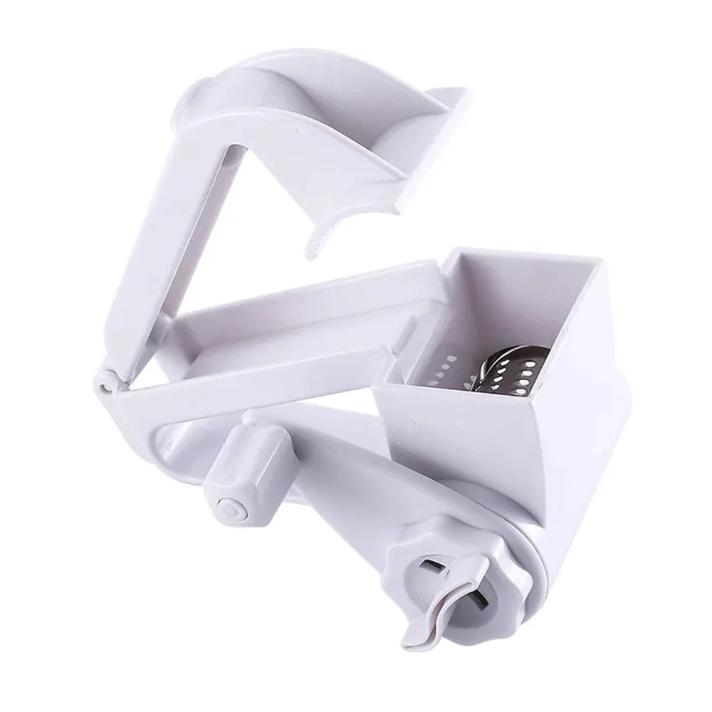 Easy Grip Manual Cheese Grater with Stainless Steel Drum
