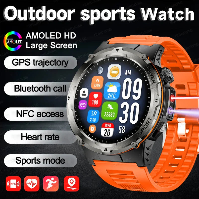 Waterproof Fitness Tracker Smartwatch with HD Calls Long Battery
