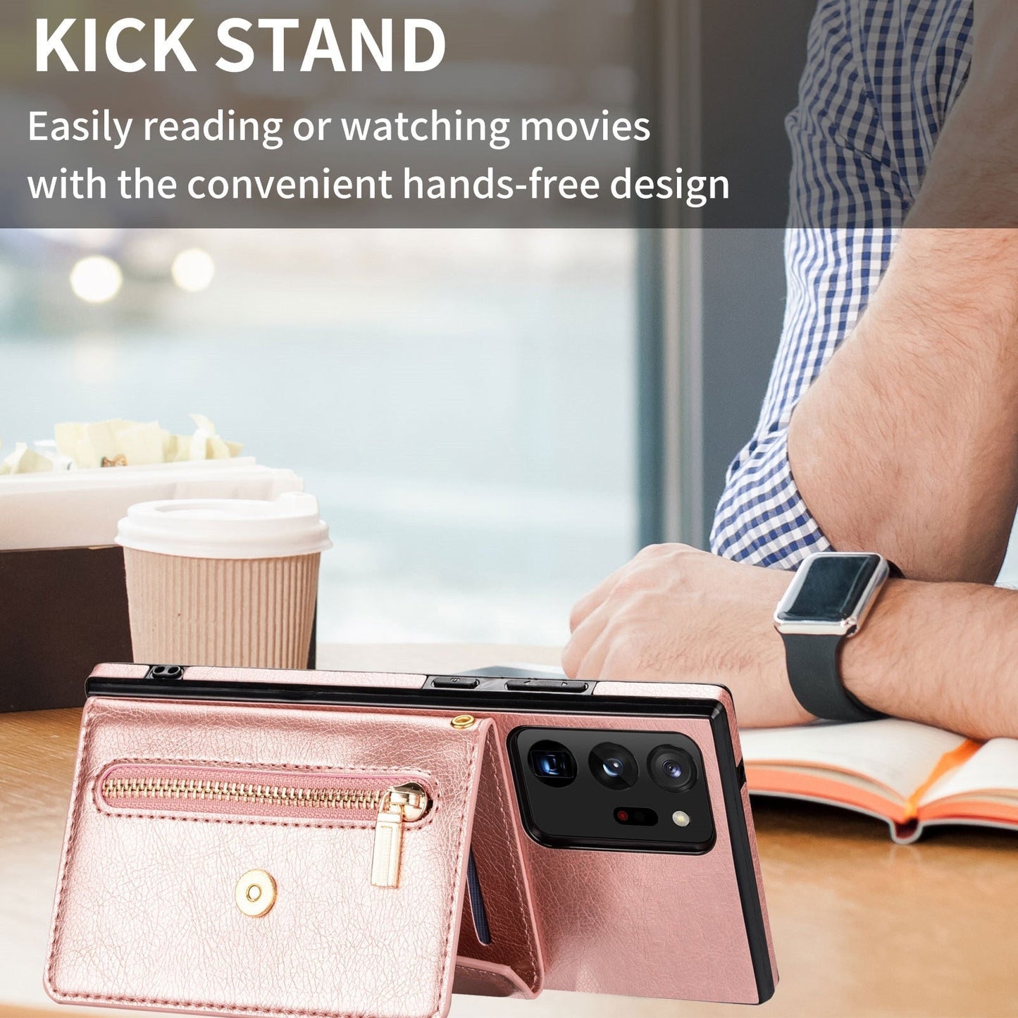 Premium Leather Phone Card Holder Case