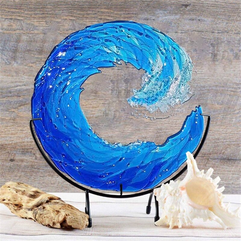 Beautiful Ocean Wave Glass Art Sculpture - Luxicro