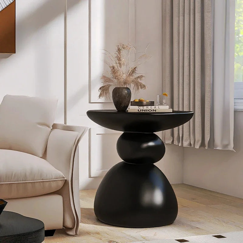 Modern Minimalist Coffee Table in White Wood