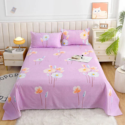 Comfortable Floral Pattern Bed Sheet Set