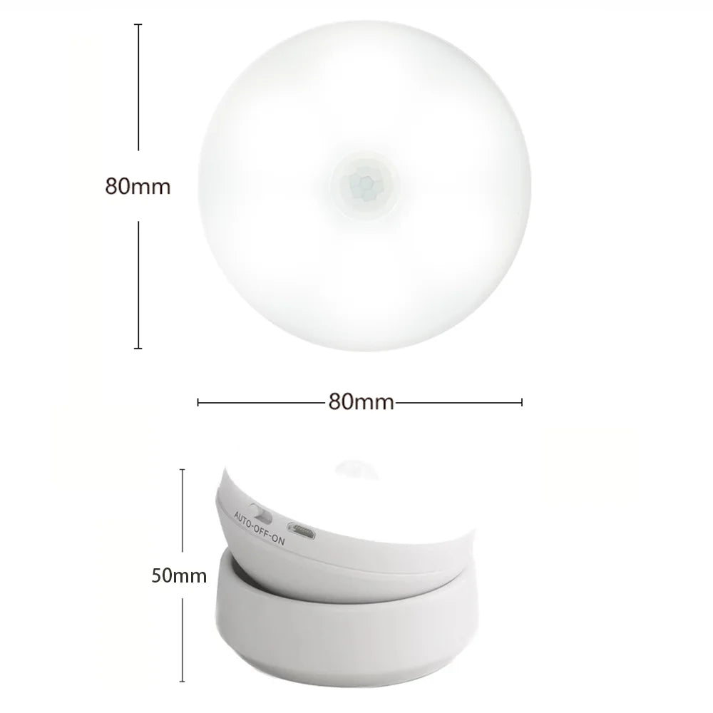 Bright LED Motion Night Light with Rotating Head