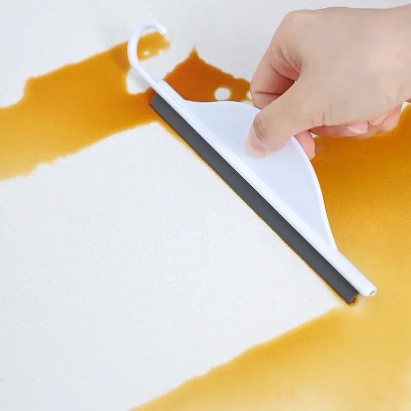 Compact Bathroom Squeegee with Soft Rubber Edge