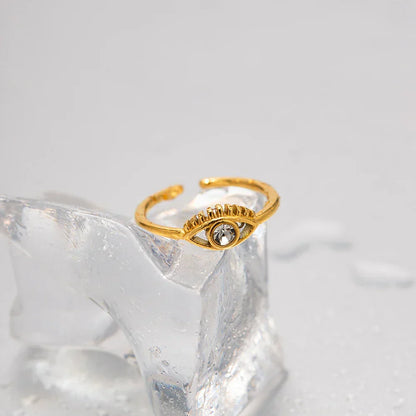 Premium 18k Gold Diamond Protection Ring