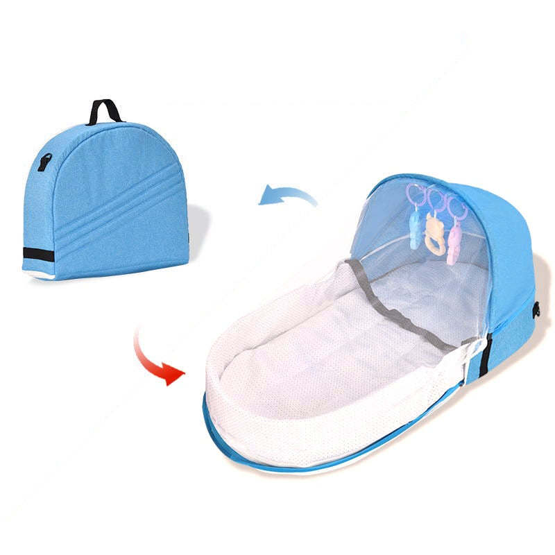 Portable Baby Crib Backpack Travel Carrier