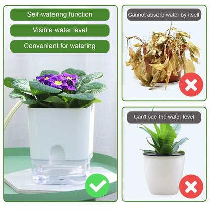 Automatic Self Watering Indoor Plant Pot with Moisture Meter