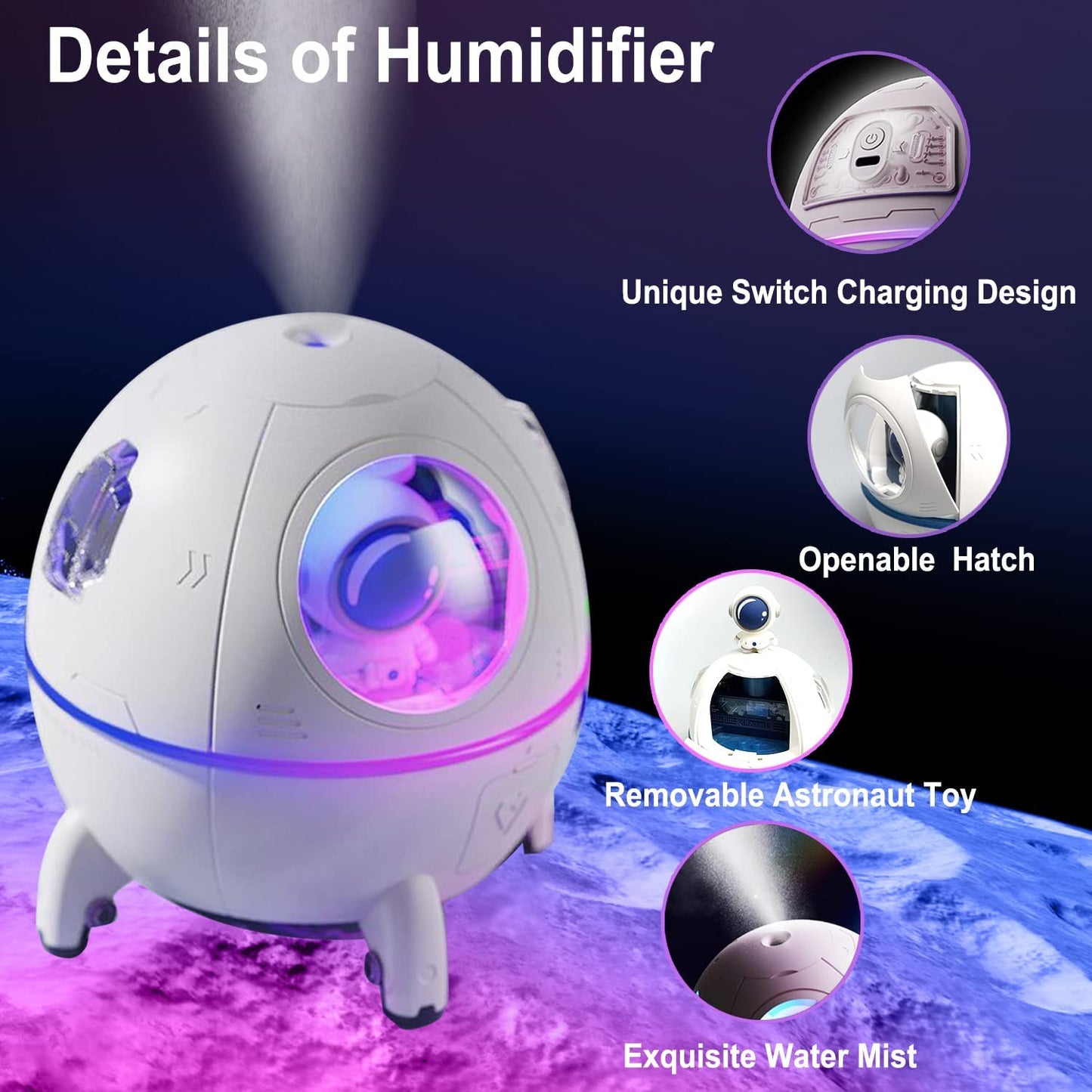 Compact Ultra Fine Mist Air Humidifier