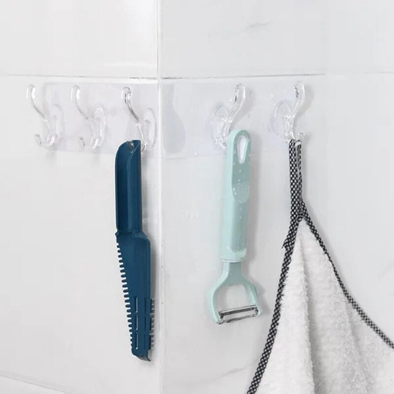 Clear Easy Peel Wall Hooks
