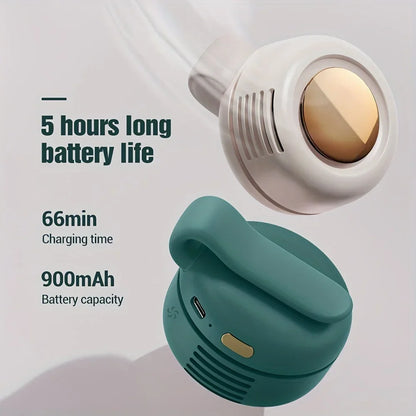 Compact Portable Clip Fan with USB Rechargeable Design
