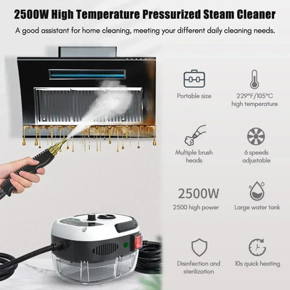 Powerful Portable Steam Jet Surface Cleaner