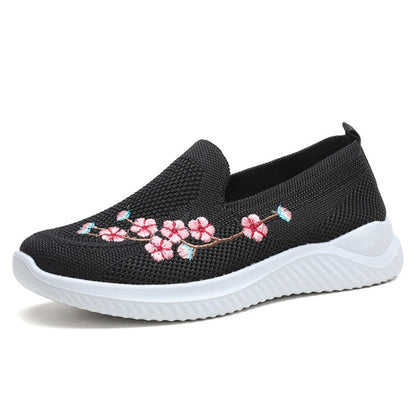 Lightweight Breathable Floral Sneakers