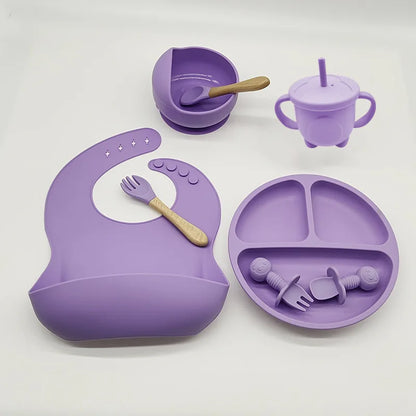 Baby Safe 8pc Suction Plate Bowl Spoon Set