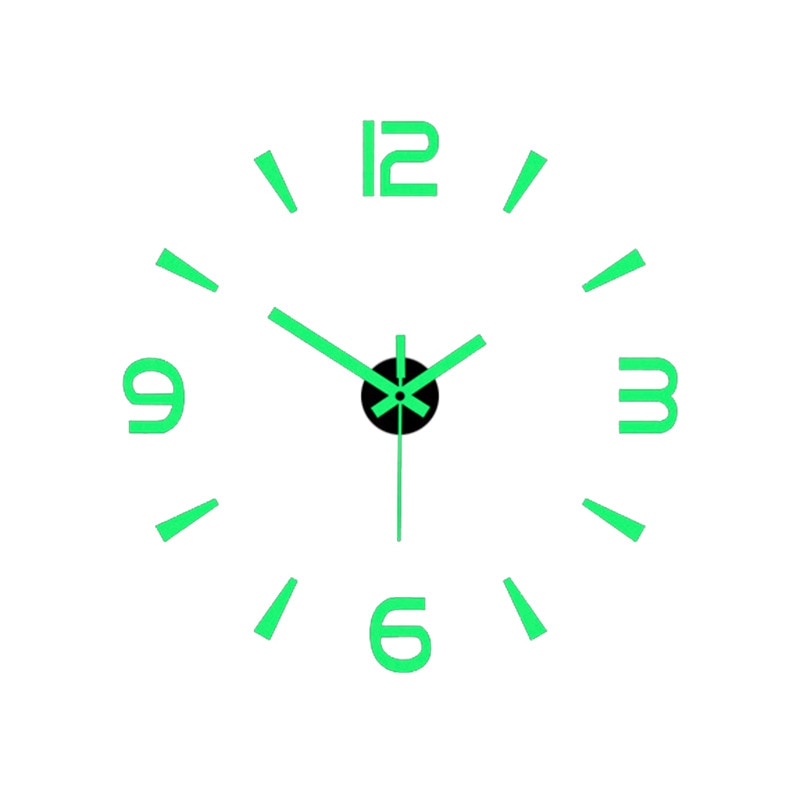 Modern 3D Glow Silent Wall Clock