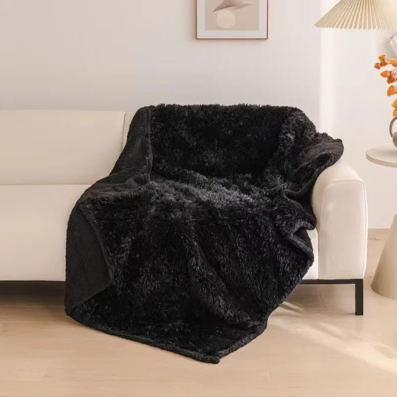 Ultra Soft Microfiber Blanket Warm Fuzzy Throw