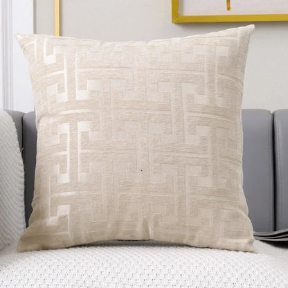 Colorful Stitched Throw Pillow Cover for Living Room