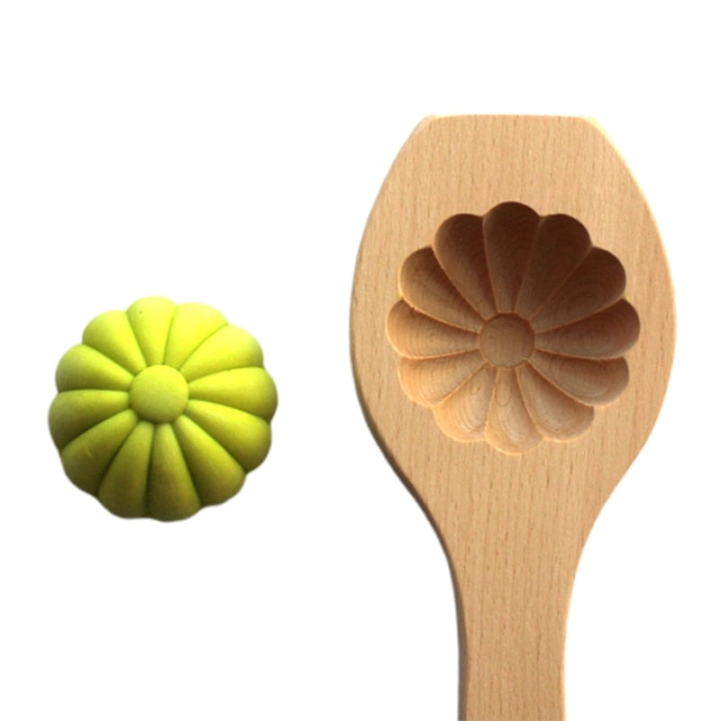 Natural Wood Mooncake Maker Tool