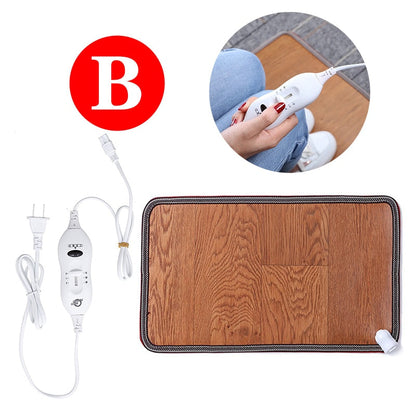 Cozy Heat Adjustable Faux Leather Foot Warmers Mat