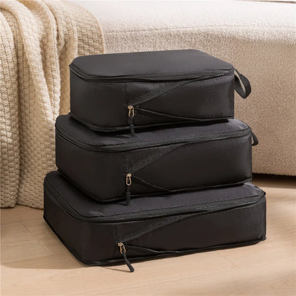 Compact Travel Bag Organizer 3pc Set Waterproof