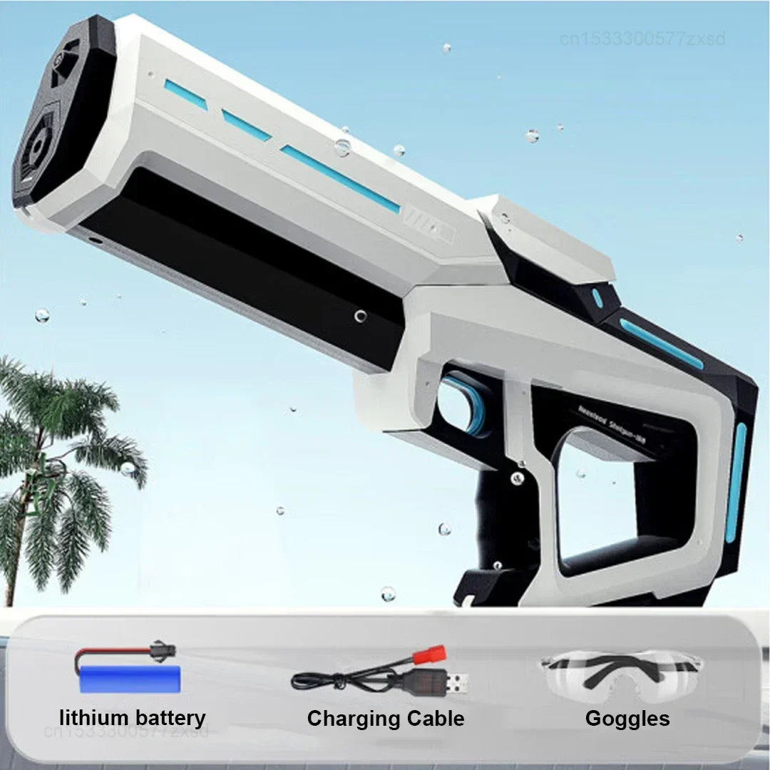 Powerful Splash Gun Rechargeable Water Pistol Long Range Kids Toy