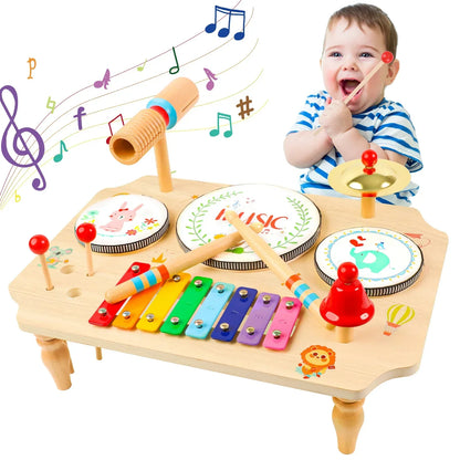Kids Wooden Musical Instrument Kit