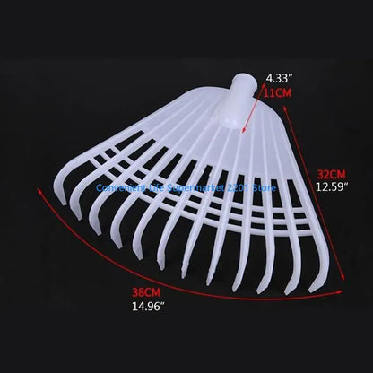 Garden Leaf Rake 12 Tine Lightweight Tool