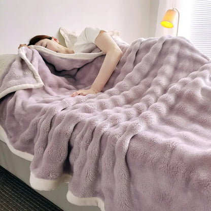 Warm Fuzzy Throw Blanket Super Soft Plush