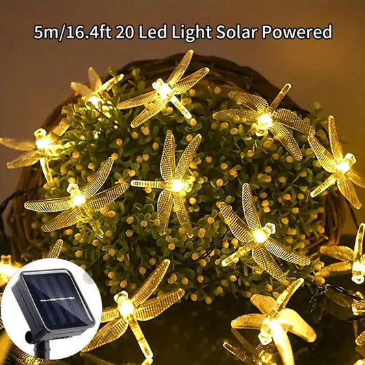 Bright Garden Solar String Lights 20 LED Waterproof - Luxicro
